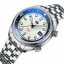 Zilverkleurig herenhorloge van Phoibos Watches met stalen band Eage Ray 200M - Pastel White Automatic 41MM