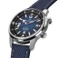 Silberne Herrenuhr Milus Watches mit Gummiband Archimèdes by Milus Deep Blue 41MM Automatic