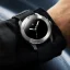 Stříbrné pánské hodinky Venezianico s nylonovým páskem Nereide Ultrablack 3921510 42MM Automatic