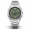Men's silver Zinvo Watches watch with steel strap Rival - Oasis Silver 44MM