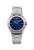 Montre Bomberg Watches pour hommes en argent avec bracelet en acier EDGE BLUE 43MM Automatic