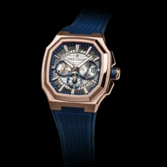 Orologi da uomo in oro Ralph Christian con un braccialetto di gomma The Equinox Chrono - Atlantic Crest 47MM