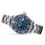 Men's silver Davosa watch with steel strap Ternos Ceramic - Silver/Blue 40MM Automatic