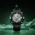Men's black CIGA Design watch with rubber strap Mechanical Watch Eye Of Horus Silver 48MM Automatic