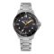 Men's silver Circula Watch with steel strap DiveSport Titan - Black / Black DLC Titanium 42MM Automatic