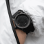 Μαύρο Zinvo Watches ρολόι ανδρών με ζώνη από γνήσιο δέρμα Blade Phantom - Black 44MM