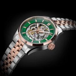 Relógio masculino Epos prateado com pulseira de aço Passion 3501.135.34.13.44 41MM Automatic