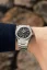 Men's silver Nivada Grenchen watch with steel strap F77 SST METEORITE MK2 68049A77 No Date 38MM Automatic