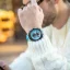 Men's black Ralph Christian watch with a rubber band The Titan Chrono Aqua Volt 45,5MM