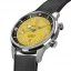 Stříbrné pánské hodinky Milus s gumovým páskem Archimèdes by Milus Yellow Stone 41MM Automatic