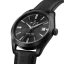 Zwart herenhorloge van Milus Watches met leren band Snow Star Dark Matter 39MM Automatic