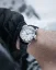 Stříbrné pánské hodinky Nivada Grenchen s ocelovým páskem Super Antarctic White 32065A04 38MM Automatic
