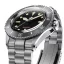 Muški srebrni sat NTH Watches s čeličnim remenom Amphion Commando No Date - Black Automatic 40MM