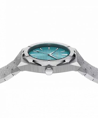 Relógio Paul Rich de prata para homem com pulseira de aço Frosted Star Dust Arctic Waffle - Silver 45MM