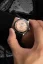 Men's silver Vulcain watch with rubber strap Skindiver Nautique - Salmon Beige Luminova - Rubber 44,5MM Automatic