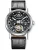 Stříbrné pánské hodinky Waldhoff s koženým páskem Metropolis Obsidian Black 41MM Automatic