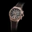 Relógio de homem Ralph Christian ouro com pulseira de couro The Delta Chrono - Rose Gold 45MM
