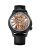 Relógio Cimier pulseira preta com tira de couro para homens Royal Skeleton Black 43MM Automatic