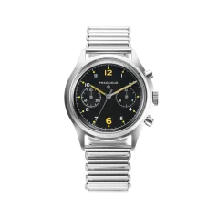 Stříbrné pánské hodinky Praesidus s ocelovým páskem PAC-76 Bonklip 38MM