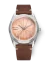 Męski srebrny zegarek Nivada Grenchen ze skórzanym paskiem Antarctic Spider 32050A16 38MM Automatic