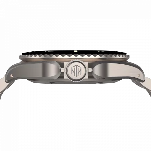 Herrenuhr aus Silber NTH Watches mit Stahlband Todaro No Date - Automatic 40MM