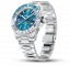 Srebrny męski zegarek Venezianico ze stalowym paskiem Nereide GMT 3521502C Blue 39MM Automatic