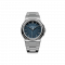 Reloj Corniche plata para hombre con correa de acero La Grande with Bleu Marine dial 39MM
