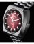 Herrenuhr aus Silber Mondia mit Stahlband History - Silver / Red 38 MM Automatic