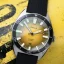 Montre Circula Watches pour homme de couleur argent avec bracelet en caoutchouc AquaSport II - Gelb 40MM Automatic