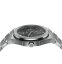 Miesten hopeinen Valuchi Watches -kello teräshihnalla Lunar Calendar - Silver Black Automatic 40MM