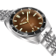 Zilverkleurig herenhorloge van Circula Watches met stalen band AquaSport II - Brown 40MM Automatic