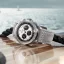 Montre Venezianico pour homme de couleur argent avec bracelet en cuir Bucintoro 8221510 42MM Automatic