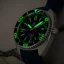 Montre Oceancrawler Watches pour homme en argent avec bracelet en acier Core Diver - Lapis Lazuli Edition 44MM
