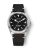 Men's silver Nivada Grenchen watch with leather strap Super Antarctic 32025A15 38MM Automatic