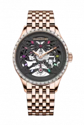 Orologio da uomo Agelocer Watches in colore oro con cinturino in acciaio Schwarzwald II Series Gold / Black Rainbow 41MM Automatic