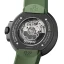 Zwart herenhorloge van 22Designstudio Watches met rubberen band Rabbit Moss green 45MM Automatic