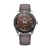 Stříbrné pánské hodinky Vulcain s koženým páskem Skindiver Nautique - Brown - Grey 44,5MM Automatic