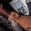 Relógio de ouro de homem Paul Rich com bracelete de aço Elements Red Howlite Steel Automatic 45MM
