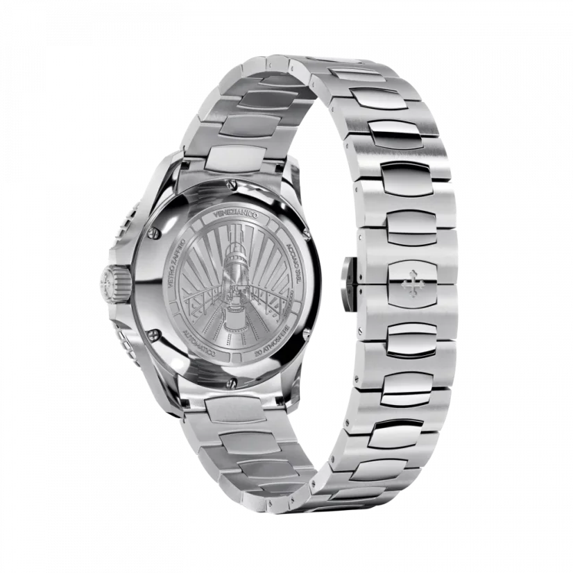 Strieborné pánske hodinky Venezianico s oceľovým pásikom Nereide 3121502C Blue 39MM Automatic