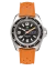 Men's silver Momentum Watch with rubber strap SQ30 Eclipse Solar - Orange Tropic FKM Rubber 42MM