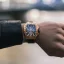 Zlaté pánske hodinky Ralph Christian s koženým opaskom The Intrepid Chrono - Rose Gold 42,5MM