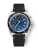 Men's silver Nivada Grenchen watch with leather strap CHRONOSPORT Blue 77003A15 38MM Automatic