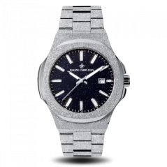 Men's silver Ralph Christian Watch with a steel strap The Frosted Stellar - Silver 42,5MM