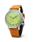 Reloj Undone Watches plata de hombre con correa de cuero Vintage Pistachio Crisp 40MM