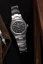 Men's silver Nivada Grenchen watch with steel strap F77 TITANIUM MÉTÉORITE 68008A77 37MM Automatic