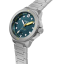Męski srebrny zegarek Circula Watches z pasem stalowym DiveSport Titan - Petrol / Hardened Titanium 42MM Automatic