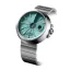 Men's silver 22Designstudio Watches watch with steel strap Concrete Sport Green 45MM Automati