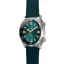 Montre Circula Watches pour homme de couleur argent avec bracelet en caoutchouc SuperSport - Petrol 40MM Automatic