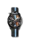 Černé pánské hodinky Bomberg s gumovým páskem Racing MONACO 45MM