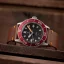 Zilverkleurig herenhorloge van Draken met stalen band Tugela – Red 42MM